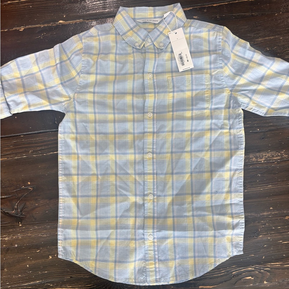 Janie and Jack Plaid Button-Up Shirt